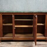 Louis XVI style mahogany and burl wood sideboard, 19th century