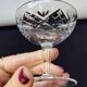 5 small cut crystal digestif cups