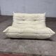 100% authentic Ligne Roset Togo 2-seater + 3-seater, original beige leather.