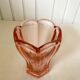 Art Deco Style Pink Glass Vase
