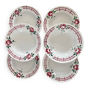 lot de 6 assiettes creuses