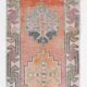 3x11 Terracotta Vintage Runner Rug For Kitchen, 88x344 Cm