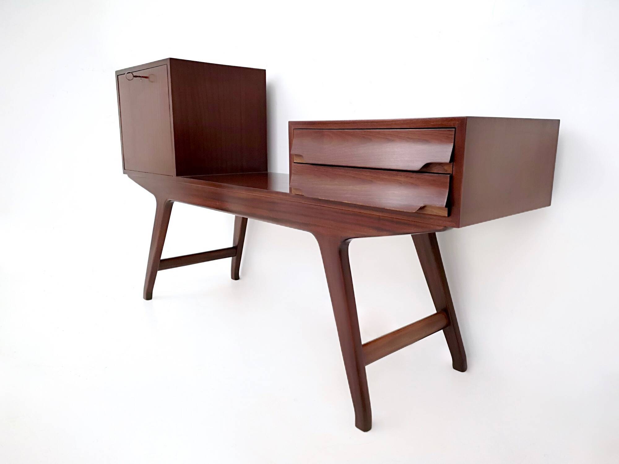 Beech Cabinet / Tv Stand in the Style of Parisi with Ash Interiors