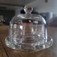 Beurrier avec cloche en verre de cristal