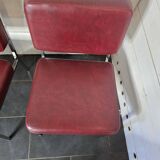 Pair of chrome footed armchairs from the 60s