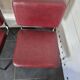 Pair of chrome footed armchairs from the 60s