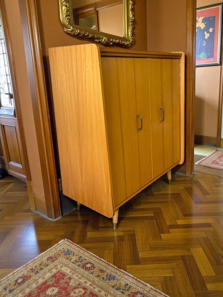 Vintage shoe cabinet / wooden furniture