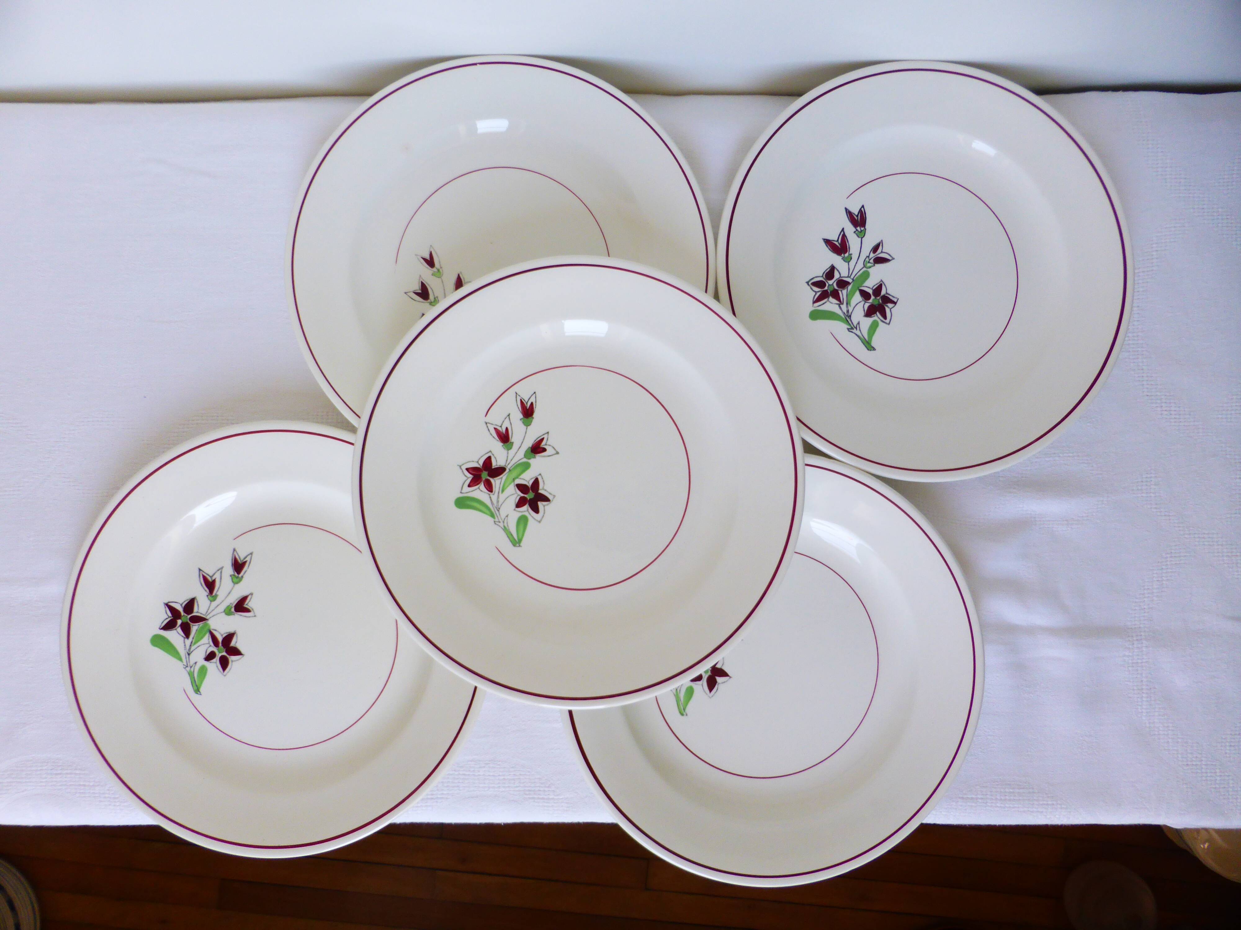 5 flat plates from Salins 210646