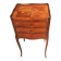 Flower marquetry bedside table in Louis XV style
