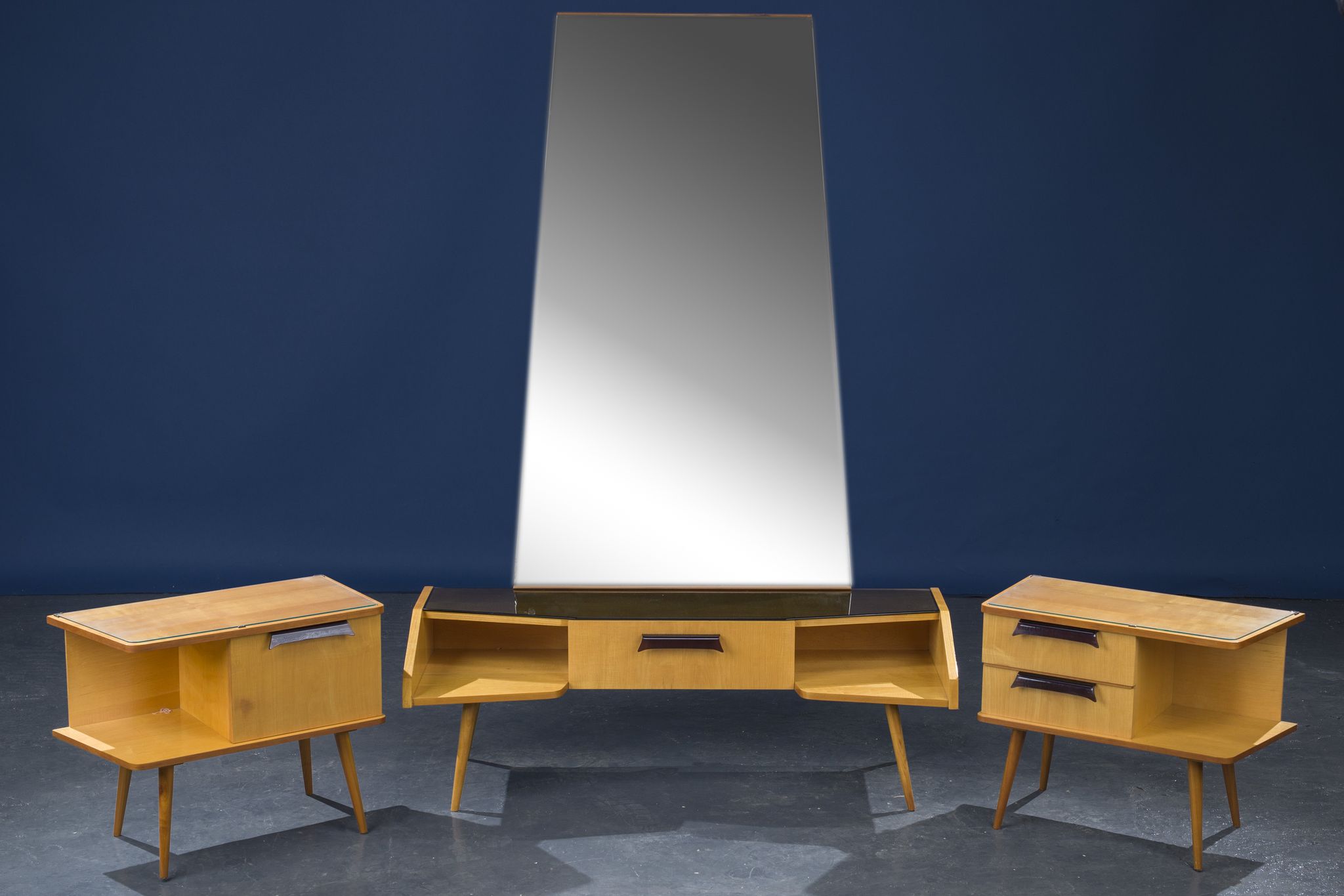 Vintage dressing table and 2 bedside tables 1960