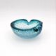 Murano Bullicante Peacock Blue Vide-Poche Vintage 60s 70s Art Glass