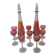 Crystal liqueur service from Saint Louis, Massenet model.