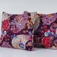 Set of 2 vintage Turkish cushion covers 46x51 cm