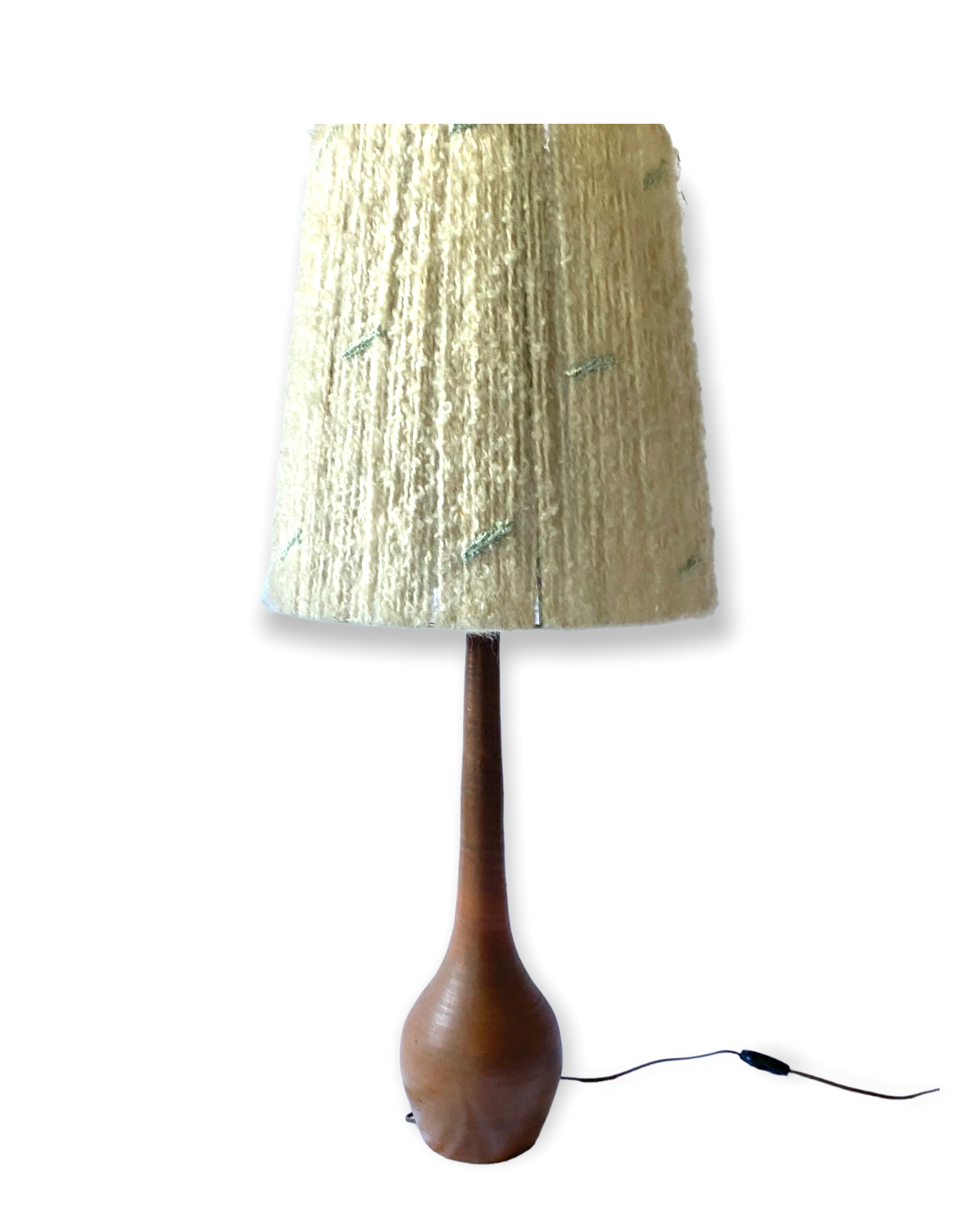 Mid-century earthenware table lamp, France 1950s