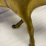 Brass buffalo figure