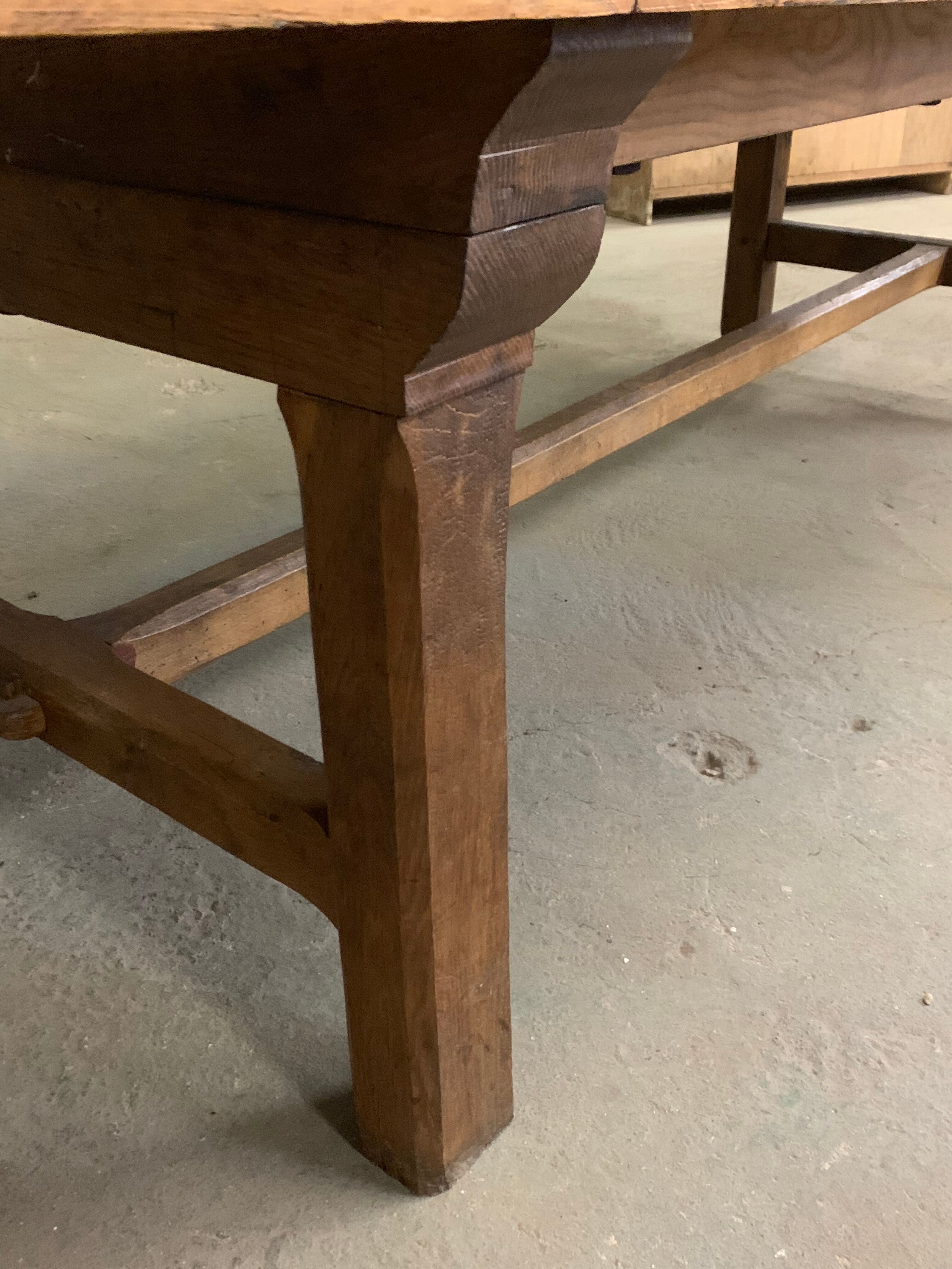 Old farm table 3.20 m elm and oak