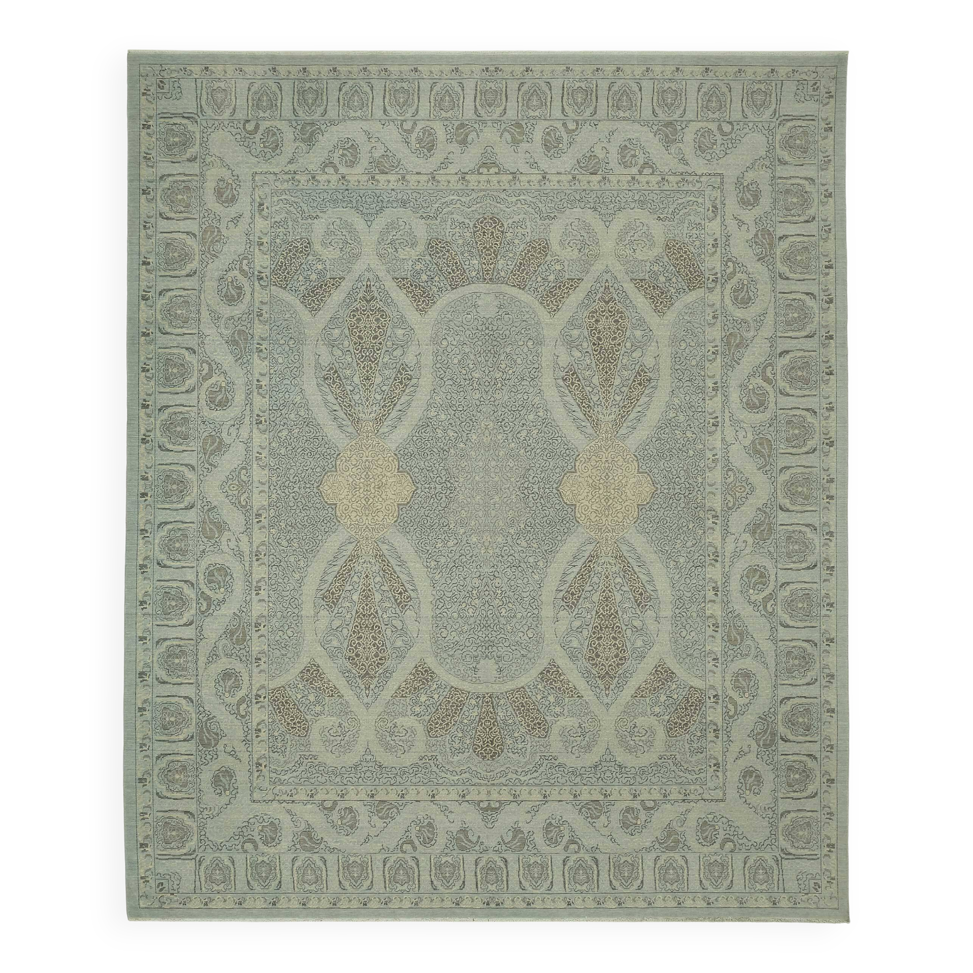 Tapis Oushak turc fait main 310 cm x 376 cm