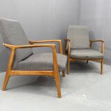 Fauteuils de style scandinave par Sedláček et Vyčítal pour Krasna Jizba, ensemble