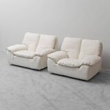 Paire de fauteuils Bonheur par Ammannati et Giampiero Vitelli pour Brunati, années 1970, vintage