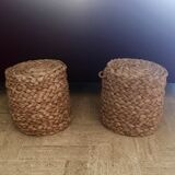 Braided sea rush footrests 70