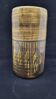 Cylindrical vase with geometric decoration by Dominique Pouchain