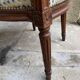 Louis XVI period cabriolet armchair
