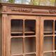 Parisian Art Deco display cabinet from 1950, renovated in raw solid oak, 101cm.