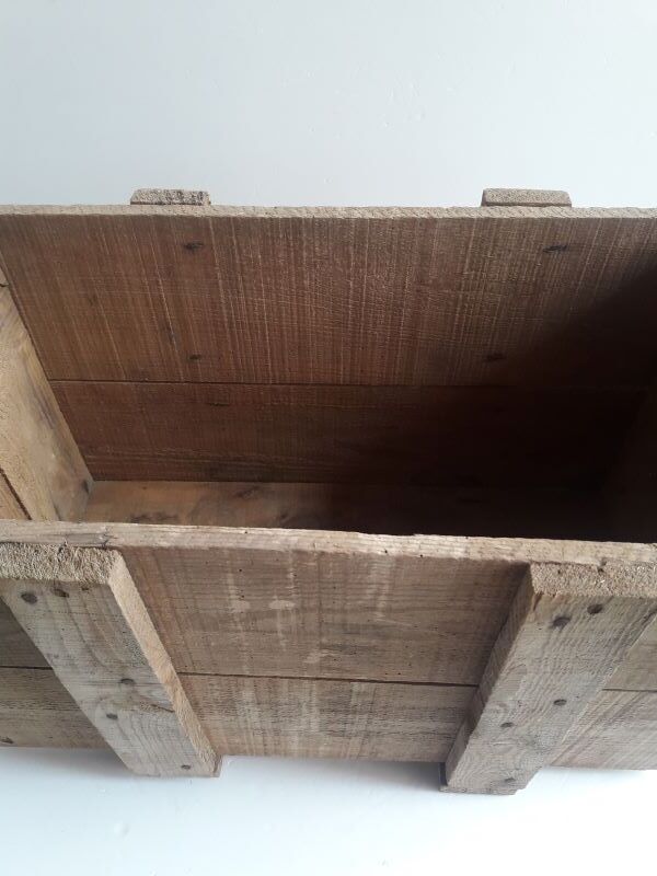 Transport case L58xD30,5xH34cm wood storage