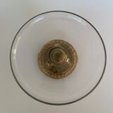 Napoleon iii table cup in bronze and fine nineteenth gilded glass