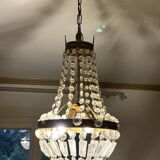lustre plafonnier à pampilles