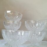 Crystal dessert service