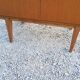 Library secretary of the 50s in blond oak compass feet