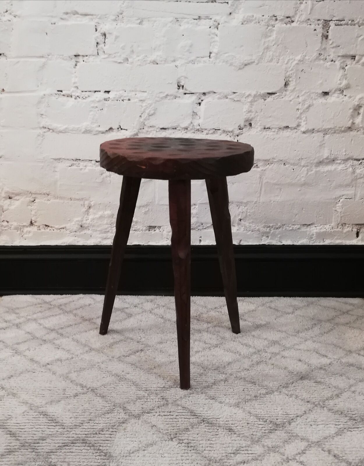 Brutalist tripod stool