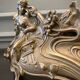 Large planter in gilded bronze Art nouvelles