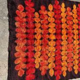 Large Vintage Scandinavian Space Age Wool Rug Circa 1970
