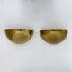 Mid-century pair of brass wall light sconces, 1970s
