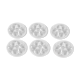 6 Glass oyster plates