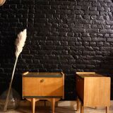 Pair of vintage bedsides