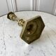 Candle holder / candlestick in golden brass 20s