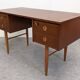 Desk and its removable shelf in Scandinavian style made of teak, RDA around 1960.