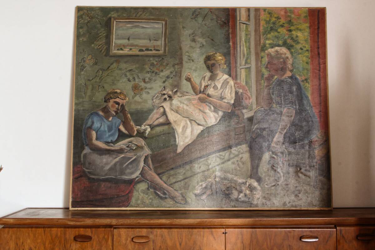 Monumental oil on canvas, post-Fauvist, 1925-1945.