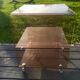 Vintage coffee table 70 with wheels