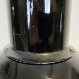 Industrial bauhaus black enamel pendant lamp, 1930s