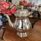 Service à thé et à café en métal argenté et bakélite