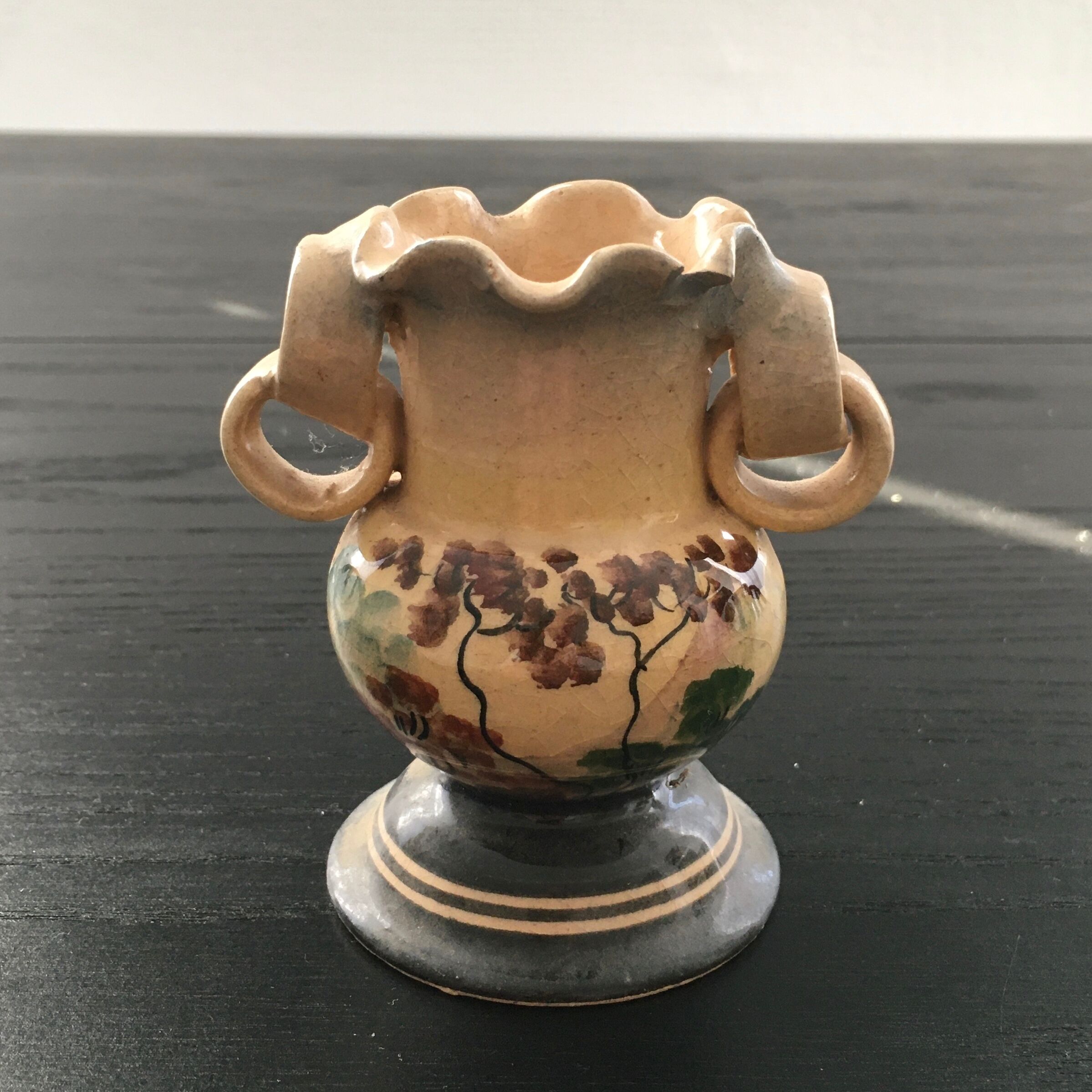 Vase miniature décor arbres