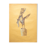 A. Staritsky, anthropomorphic form, lithograph