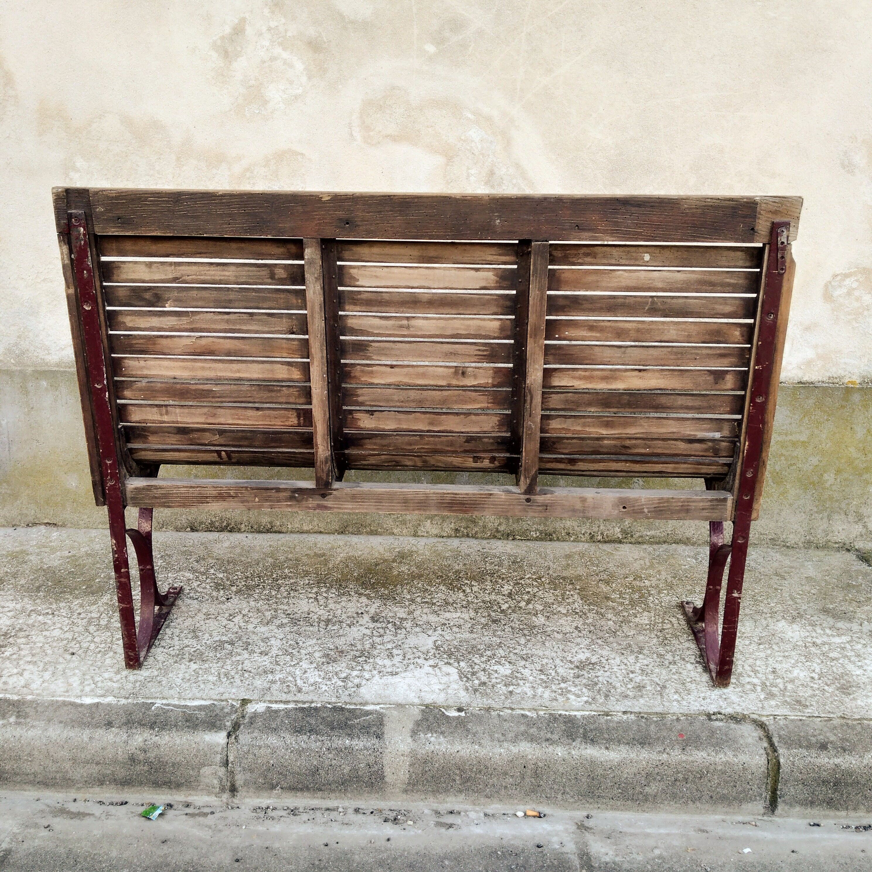 Paris metro bench 1924