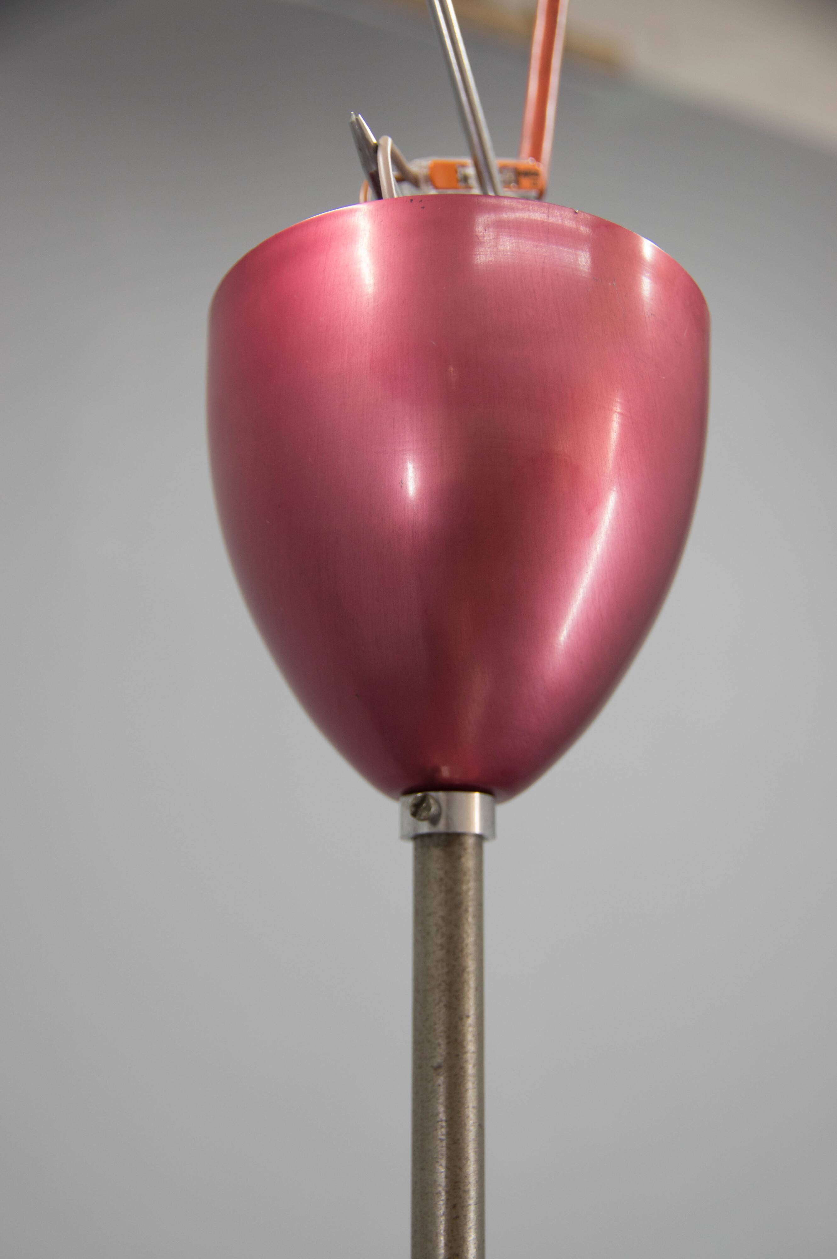 Bauhaus Purple Chandelier by IAS, 1930s