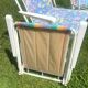 Chaise camping vintage rayée