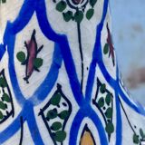Antique Moroccan Ceramic Vase Signed - XXL Size